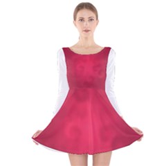 Amaranth Turbulance Cameurut Long Sleeve Velvet Skater Dress