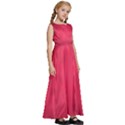 Amaranth Turbulance CAMEURUT Kids  Satin Sleeveless Maxi Dress View3