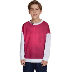 Amaranth Turbulance Cameurut Kids  Crewneck Sweatshirt