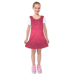 Amaranth Turbulance Cameurut Kids  Short Sleeve Velvet Dress