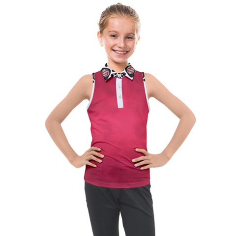 Amaranth Turbulance Cameurut Kids  Sleeveless Polo Tee by imanmulyana