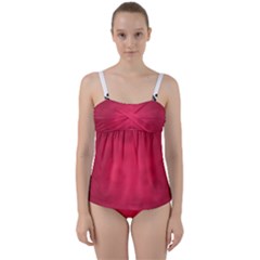 Amaranth Turbulance Cameurut Twist Front Tankini Set by imanmulyana