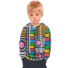 Pattern Geometric Abstract Colorful Arrows Lines Circles Triangles Kids  Overhead Hoodie by Bangk1t