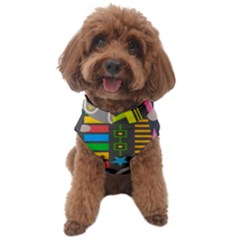 Pattern Geometric Abstract Colorful Arrows Lines Circles Triangles Dog Sweater by Bangk1t