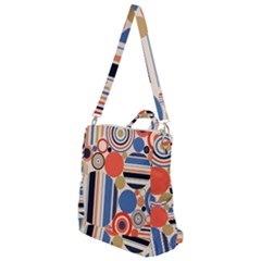 Geometric Abstract Pattern Colorful Flat Circles Decoration Crossbody Backpack by Bangk1t