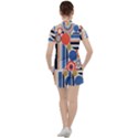 Geometric Abstract Pattern Colorful Flat Circles Decoration Women s Tee and Shorts Set View2