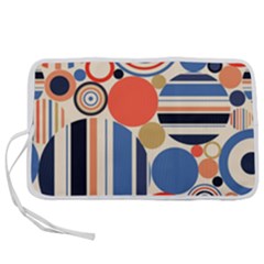 Geometric Abstract Pattern Colorful Flat Circles Decoration Pen Storage Case (s) by Bangk1t