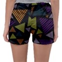 Abstract Pattern Design Various Striped Triangles Decoration Sleepwear Shorts View2