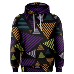 Abstract Pattern Design Various Striped Triangles Decoration Men s Overhead Hoodie by Bangk1t