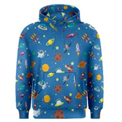 Space Rocket Solar System Pattern Men s Core Hoodie by Bangk1t