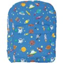 Space Rocket Solar System Pattern Full Print Backpack View1