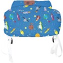 Space Rocket Solar System Pattern Full Print Backpack View4