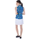 Space Rocket Solar System Pattern Women s Sleeveless Polo Tee View2