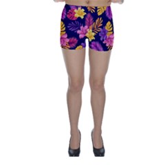 Tropical Pattern Skinny Shorts by Bangk1t