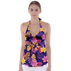 Tropical Pattern Babydoll Tankini Top by Bangk1t