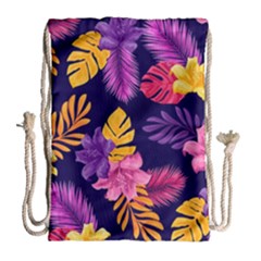 Tropical Pattern Drawstring Bag (large) by Bangk1t