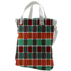 Bricks Abstract Seamless Pattern Canvas Messenger Bag by Bangk1t