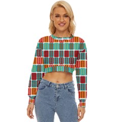 Bricks Abstract Seamless Pattern Lightweight Long Sleeve Sweatshirt by Bangk1t