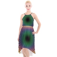 Abstract Patterns High-low Halter Chiffon Dress  by Bangk1t