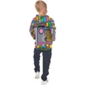 Pattern Geometric Abstract Colorful Arrow Line Circle Triangle Kids  Hooded Pullover View2