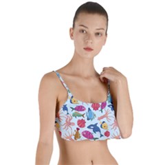 Sea Creature Themed Artwork Underwater Background Pictures Layered Top Bikini Top  by Bangk1t