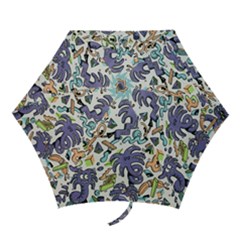 Purple Orange Green Blue Cartoon Mini Folding Umbrellas