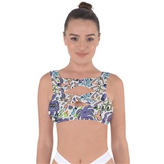 Purple Orange Green Blue Cartoon Bandaged Up Bikini Top by Bangk1t