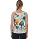 Mushroom Forest Fantasy Flower Nature Velvet Tank Top View2