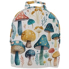 Mushroom Forest Fantasy Flower Nature Mini Full Print Backpack by Bangk1t