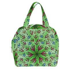 Flower Mandala Art Drawing Spring Background Boxy Hand Bag by Bangk1t