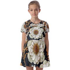 Fantasy People Mysticism Composing Fairytale Art Kids  Short Sleeve Pinafore Style Dress by Bangk1t