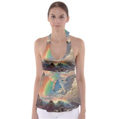 Abstract Art Psychedelic Arts Experimental Babydoll Tankini Top