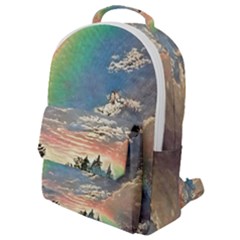 Abstract Art Psychedelic Arts Experimental Flap Pocket Backpack (small) by Bangk1t