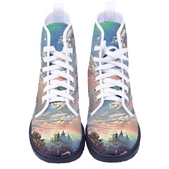 Abstract Art Psychedelic Arts Experimental Men s High-top Canvas Sneakers