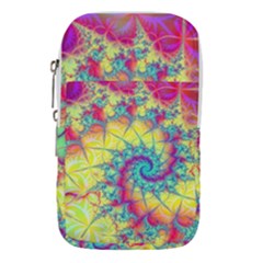 Fractal Spiral Abstract Background Vortex Yellow Waist Pouch (small) by Bangk1t