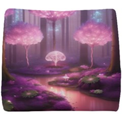 Trees Forest Landscape Nature Neon Seat Cushion