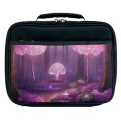 Trees Forest Landscape Nature Neon Lunch Bag