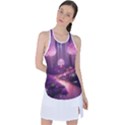 Trees Forest Landscape Nature Neon Racer Back Mesh Tank Top View1