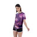 Trees Forest Landscape Nature Neon Asymmetrical Short Sleeve Sports Tee View2