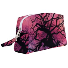 Trees Silhouette Sky Clouds Sunset Wristlet Pouch Bag (large) by Bangk1t