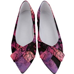 Trees Silhouette Sky Clouds Sunset Women s Bow Heels by Bangk1t