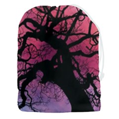 Trees Silhouette Sky Clouds Sunset Drawstring Pouch (3xl) by Bangk1t