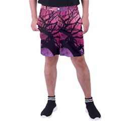 Trees Silhouette Sky Clouds Sunset Men s Pocket Shorts by Bangk1t