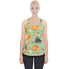 Autumn Seamless Background Leaves Wallpaper Texture Piece Up Tank Top by Bangk1t