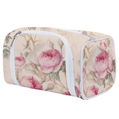 Roses Plants Vintage Retro Flowers Pattern Toiletries Pouch by Bangk1t