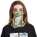 Trees Park Watercolor Lavender Flowers Foliage Face Covering Bandana (Two Sides) View1