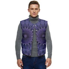 Shape Geometric Symmetrical Symmetry Wallpaper Men s Button Up Puffer Vest	