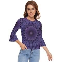 Shape Geometric Symmetrical Symmetry Wallpaper Bell Sleeve Top