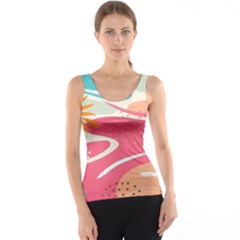 Vector Art At Vecteezy Aesthetic Abstract Women s Basic Tank Top