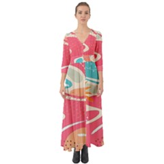 Vector Art At Vecteezy Aesthetic Abstract Button Up Boho Maxi Dress